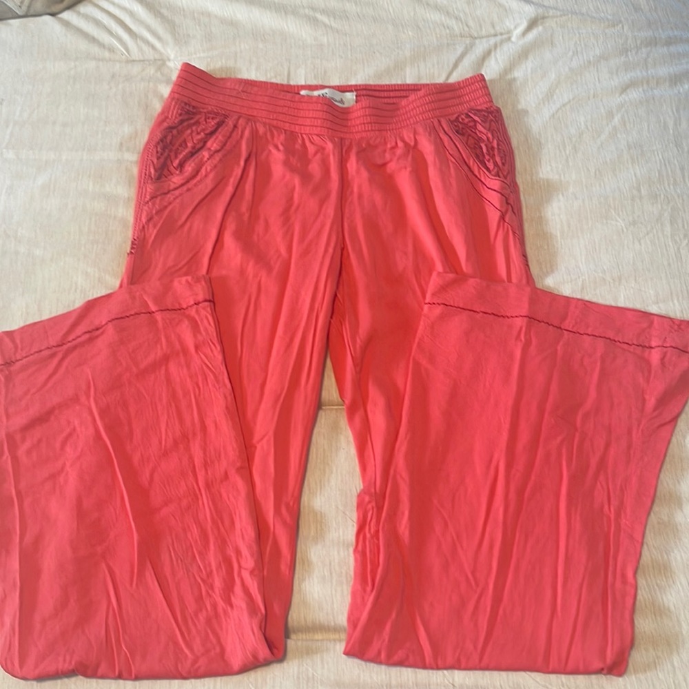 Coral casual summer pants